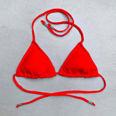 Triangle Bikini Top - ROUGE RED