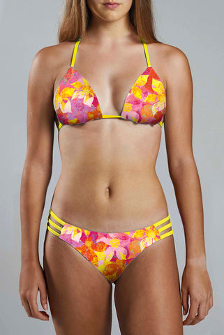 Strappy Bikini Bottom - FRANGI PINK