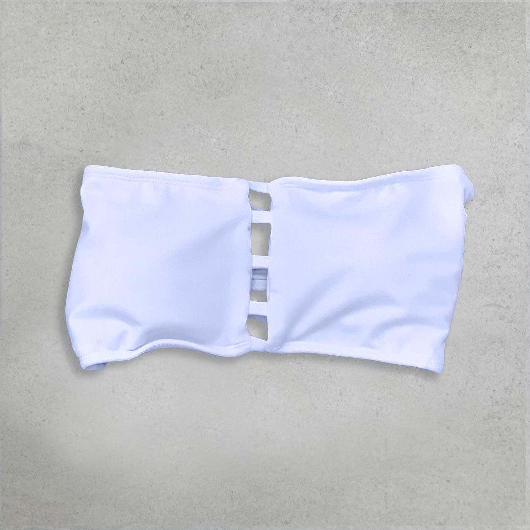 Strappy Bandeau Top - WHITE