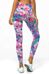 Active Full-Length Leggings - PASTEL POPPY