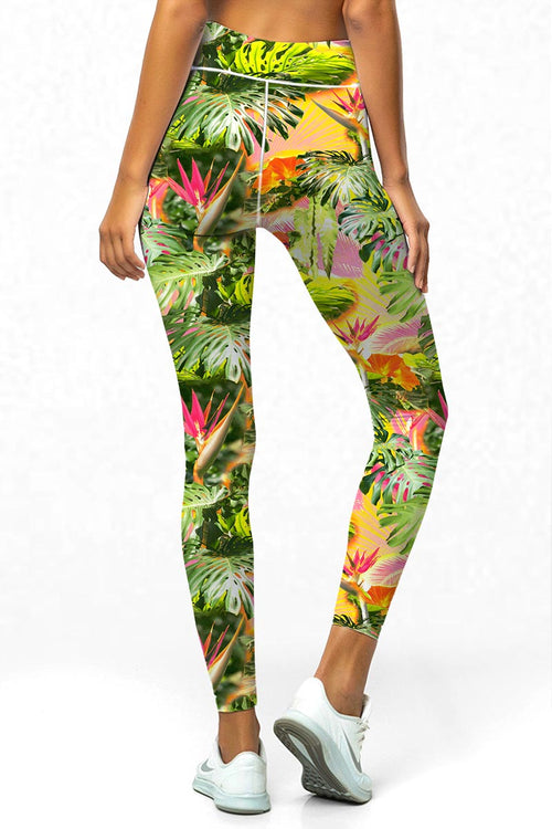 Active Full-Length Leggings - TROPICAL