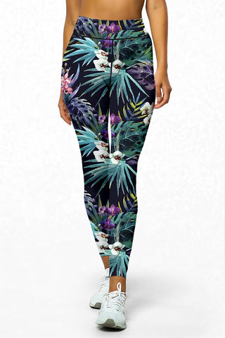 Active Full-Length Leggings - PASTEL POPPY