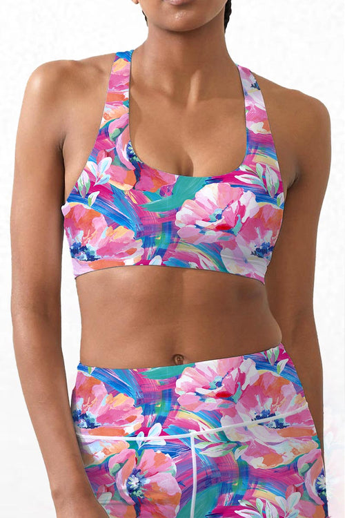 Active Sports Top - PASTEL POPPY