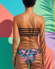 BIRDS OF PARADISE Bandeau Bikini Top
