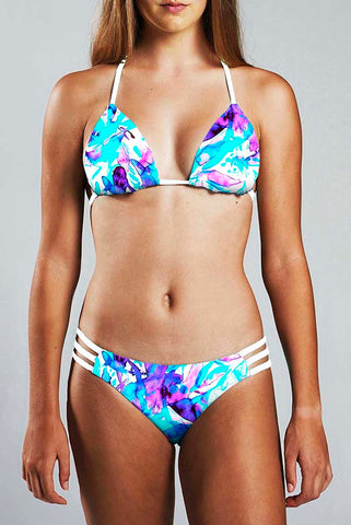 Strappy Bikini Bottom - ORCHID