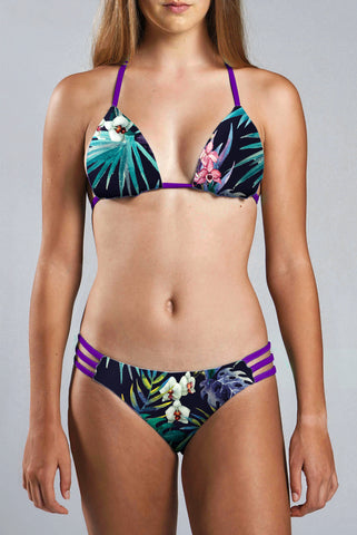 Strappy Bikini Bottom - ORCHID