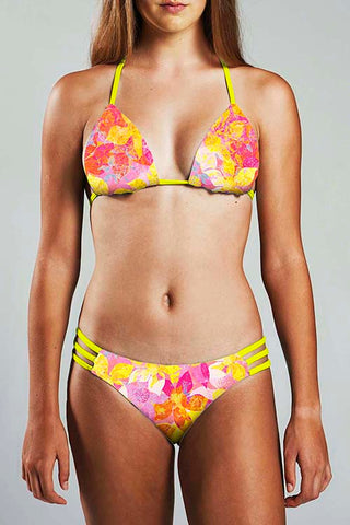 Strappy Bikini Bottom - TROPICAL