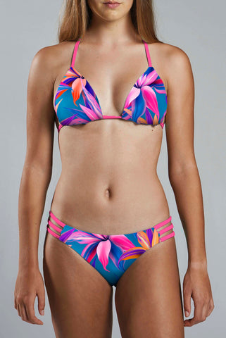 Strappy Bikini Bottom - HAWAIIAN