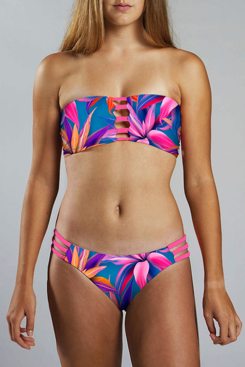 Strappy Bandeau Top - HAWAIIAN