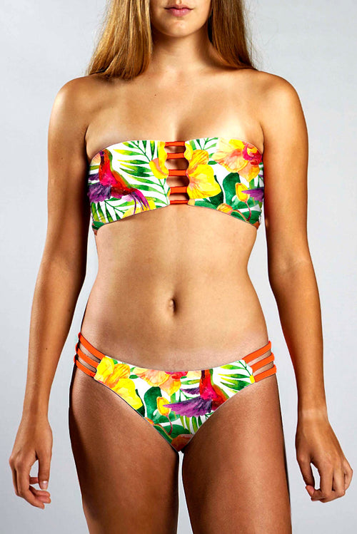 Cookie Cutter Strappy bandeau Top-HUMMINGBIRD f