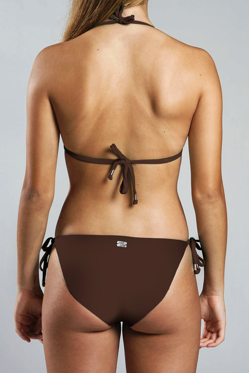 String Bikini Bottom - CHOCOLATE