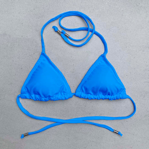 Pushup Bikini Top - BLUE PALM