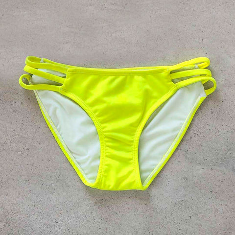 Strappy Bikini Bottom - WHITE