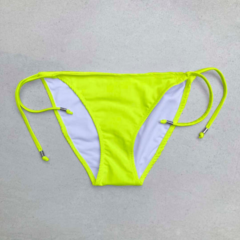 String Bikini Bottom - BLUE PALM