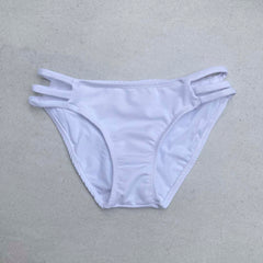 Strappy Bikini Bottom - WHITE