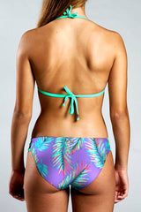 Pushup Bikini Top - PURPLE PALM