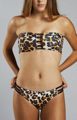 Strappy Bandeau Top - LEOPARD